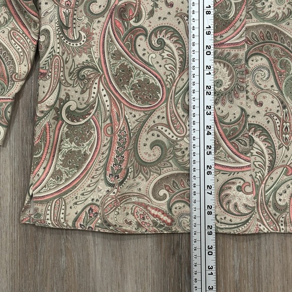 Alfred Dunner Women's Paisley Button Up Jacket Size 24W Lined Long Sleeve - Picture 14 of 15